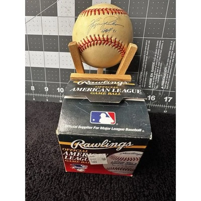 Fergie Jenkins Signed Rawlings Official AL Baseball HOF 91 Original Box MLB Gift - Image 1 of 4