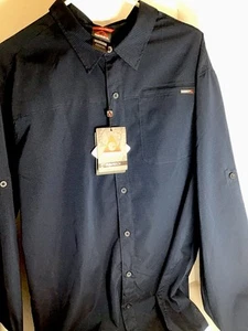 Gerry Howie Mens XXL Roll Tab Sleeve Lightweight Hiking Breathable Shirt NWT - Picture 1 of 10