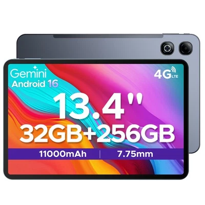 DOOGEE TabG6 Max Tablet Android16 13,4 Inch 32GB+256GB 11000mAh 4G LTE Octa Core - Image 1 of 4