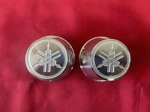 Yamaha Banshee YFZ 350 Billet ATV Stock OEM Front Wheel Caps Machine Finish - Picture 1 of 3
