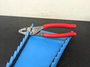 #bm870 Snap On Tools 47ACF 8" Talon Grip Combination Slip Joint Pliers RED - Picture 1 of 22