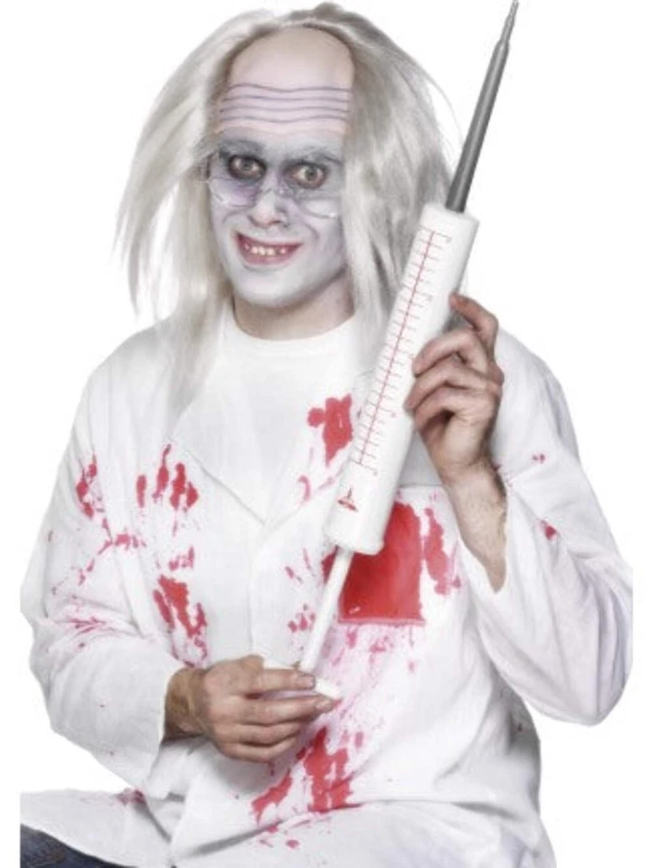 Jeringa Jumbo Para Hombres Damas Médicos y Enfermeras Halloween Vestido Elegante Utilería Foto 1 de 1