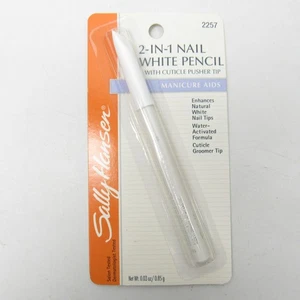 Sally Hansen 2-in-1 Nail White Pencil Nagelhaut Pusher Tip für Nägel 2257 NEU - Bild 1 von 4