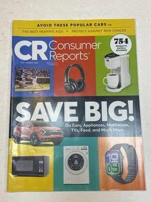 Consumer Reports Magazine July 7 2025 Avoid these Cars Hearing Aids Skin Cancer - Image 1 of 2