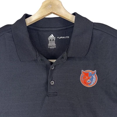 Charlotte Bobcats Polo Shirt Mens XL Black NBA Basketball Adidas Climalite Golf - Image 1 of 4