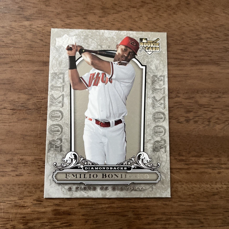 2008 Upper Deck A Piece of History #101 Emilio Bonifacio rookie rc diamondbacks - Image 1 of 2