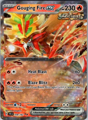 Gouging Fire ex 038/162 SV05: Temporal Forces Double Rare - NM - Image 1 of 2