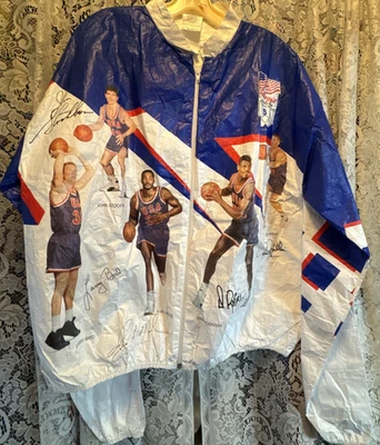 1992 Kellogg's U.S. Olympic ... Dream Team Tyvek Jacket Men's Size L (42/44) - Image 1 of 4