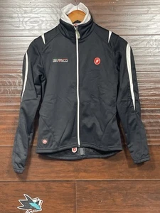 Castelli Windstopper Cycling Jacket Black Men’s Small Reflective Fleece Lined - Picture 1 of 14