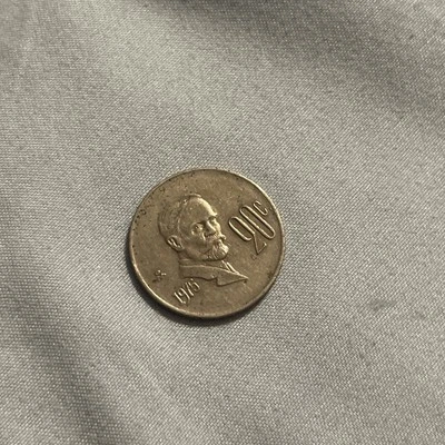 Moneda de 20 centavos México - 1975 - Circulada Foto 1 de 2