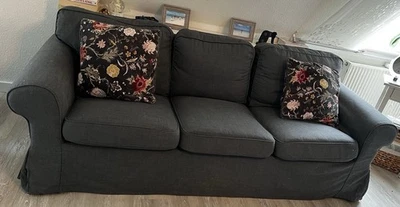 ikea EKTORP Bezug 3er-Sofa, Hakebo dunkelgrau 205.652.05 B 37 H 13 L 57 NEU - Bild 1 von 4