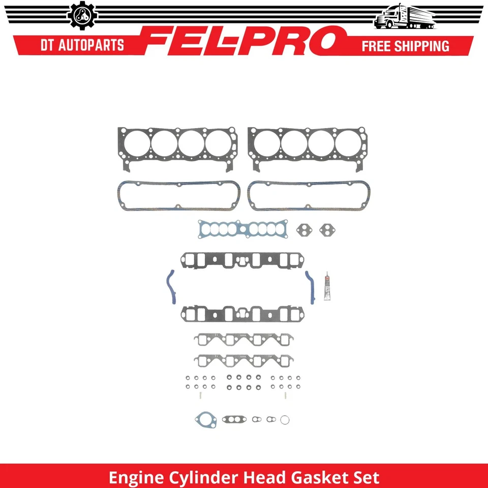 Juego de juntas de culata de motor V8 Fel-Pro Fel-Pro para Ford LTD 1986 5,0 L Foto 1 de 1