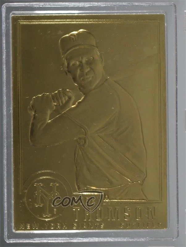 1995-2010 Danbury Mint 22K Gold Bobby Thomson #77 - Image 1 of 2