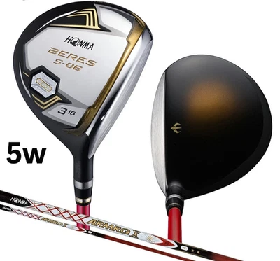 HONMA BERES S-06 Fairway Wood 5w 18 ARMRQ X 60 2Star Stiff Flex Carbon Shaft RH - Image 1 of 4