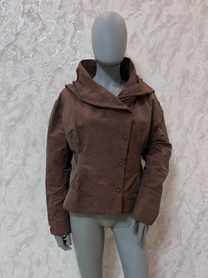 Chaqueta Blazer Mujer Lilith L/42 Marrón Lados Acanalados Mangas Largas Cuello Italia Foto 1 de 4