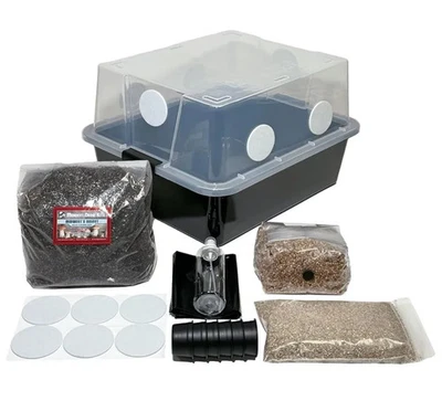Mushroom Monotub Grow Kit 32 qt Clear Fruiting Chamber  - Image 1 of 4