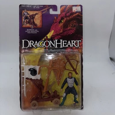 Figura de acción DragonHeart Brave Knight Bowen sellada en tarjeta 1995 Dennis Quaid Foto 1 de 2