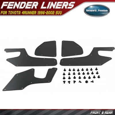 5x Guardabarros interior delantero y trasero protector contra salpicaduras para Toyota 4Runner 1996-2002 Foto 1 de 4