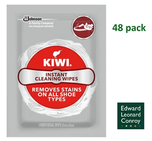 48 x Kiwi Instant Shoe Cleaning Wipes for All Shoe Types (12 pack of 4) - Picture 1 of 3