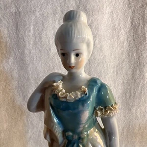 Vtg Antique Collectible Lady Porcelain Woman Figurine Statue Glazing for Shine - Picture 1 of 11