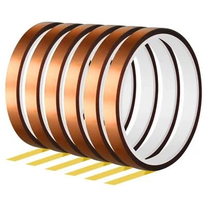FEPITO 6 Rolls Heat Tape for Heat Press Resistant Temperature Polyimide TapeI... - Picture 1 of 6
