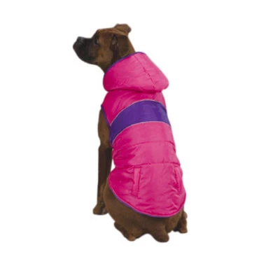 Dog Cat Clothes Apparel Parka Reflective Hood Jacket Vest Water Resistant - Image 1 of 2