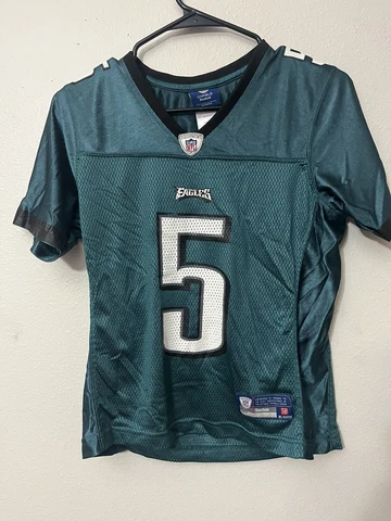 Womens Philadelphia Eagles Mcnabb #5 Reebok On Field Jersey Auth Small Green Cover
