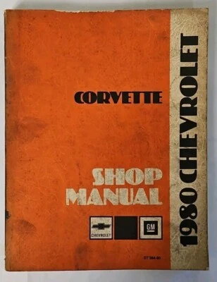 Chevrolet Corvette 1980 manual de taller de servicio de fábrica original, libro GM, 80 VETTE Foto 1 de 4