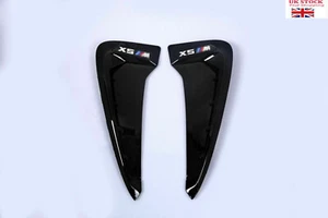 Para BMW X5 X5M F15 F85 13-19 X5M LOGOTIPO guardabarros lateral borde ventilación ala de aire negro - Imagen 1 de 5