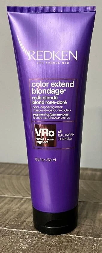 Маска осаждающая цвет Redken Color Extend Blondage 8,5 унции VRo РОЗОВАЯ БЛОНДИНКА - Изображение 1 из 1
