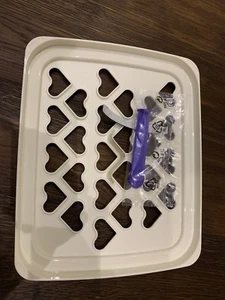 Tupperware - Big-Snack Big Snack - D152 D 152 - Weiß / Lila - HERZFORM - Bild 1 von 1