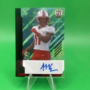 2024 Pro Set Pure Acetate Stardust Red Malachi Corley 4/4 Auto RC Rookie - Picture 1 of 2