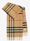 Burberry 8056850 Check Cashmere Scarf Archive Beige