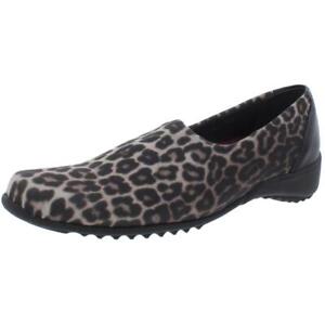 Munro Womens Traveler Brown Leopard Print Casual Shoes 6 Narrow (AA,N) BHFO 1124