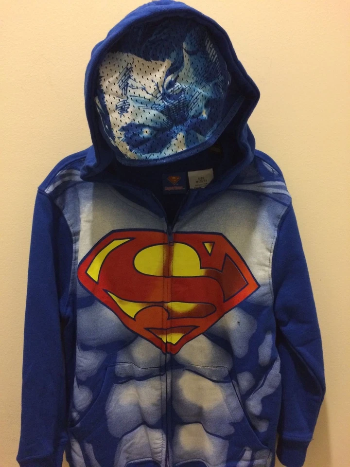 SUPERMAN Niños Disfraz Sudadera con Capucha HALLOWEEN Sudadera con Capucha DC COMICS V BATMAN Foto 1 de 1