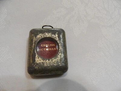 ANTIQUE MINIATURE PEARS DIXTIONARY. IN METAL CASE WITH MAGNIFYER - Image 1 of 4