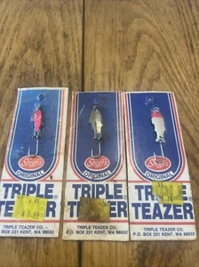 3 Schoff’s Triple Teazers Vintage Spoons New Old Stock In Sealed Original Pkg - Picture 1 of 7