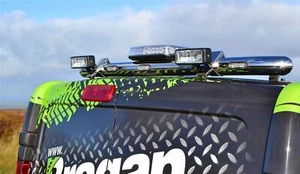 Arrière Toit Barre + Phare + Leds pour Renault Trafic 2022 + Acier Inoxydable - Foto 1 di 6