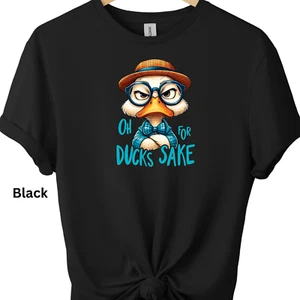 Divertida Camiseta Pato Estampado Gráfico Camiseta Unisex Novedad Camiseta Estilo Suave Camiseta - Imagen 1 de 15