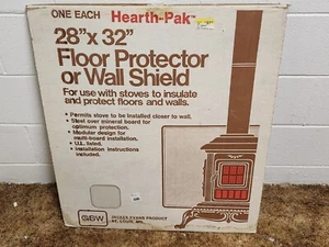 Floor Protector Wall Shield Hearth-Pak Jackes Evans USA 28 x 32 Vintage - Picture 1 of 23