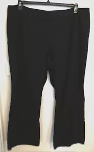 Talbots Womens Pants 24W Plus Black Wool Heritage Chino Dress Lace Pockets Work - Picture 1 of 5