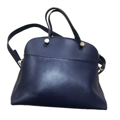 Bolso Bandolera FURLA 2way Piper M Mano Mujer Azul Marino Genuino USADO Foto 1 de 4