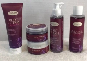 Gowlaver Women’s Lavender Bubble Bath Body Scrub Lotion Wash Epsom Salt U Choose - Picture 1 of 6