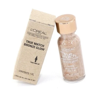 L'Oreal True Match Bronze Glow ~ Deep Bronze N6-7-8 Neutral ~ Full Size [BNIB] - Image 1 of 3