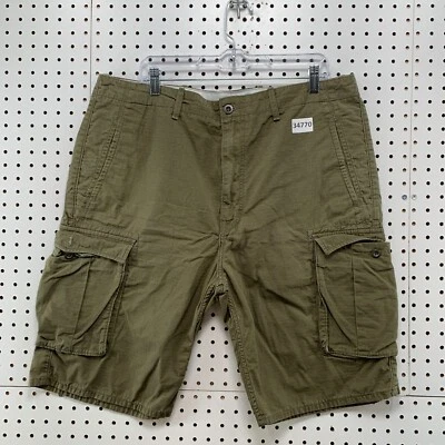 Pantalón Corto Levi’s Cargo Para Hombre Talla 38x11 Verde Militar Desgarro Informal Ejército Utilitario Foto 1 de 4