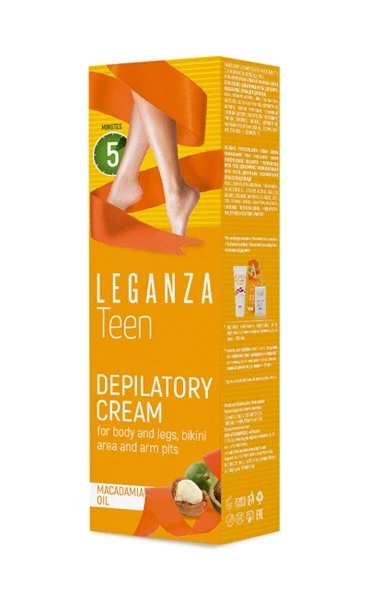 LEGANZA Enthaarungscreme Haarentfernungscreme Teenager Körper Bikini Arme Beine Intim