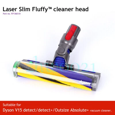 Dyson V15 Detect Laser Slim Fluffy Cleaner Head 971360-01 for V7/8/10/11 Outsize - Image 1 of 4