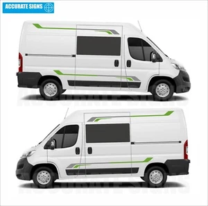 Autocaravana pegatinas a rayas laterales furgoneta cámper gráficos para relé Ducato kit boxer 7 - Imagen 1 de 4