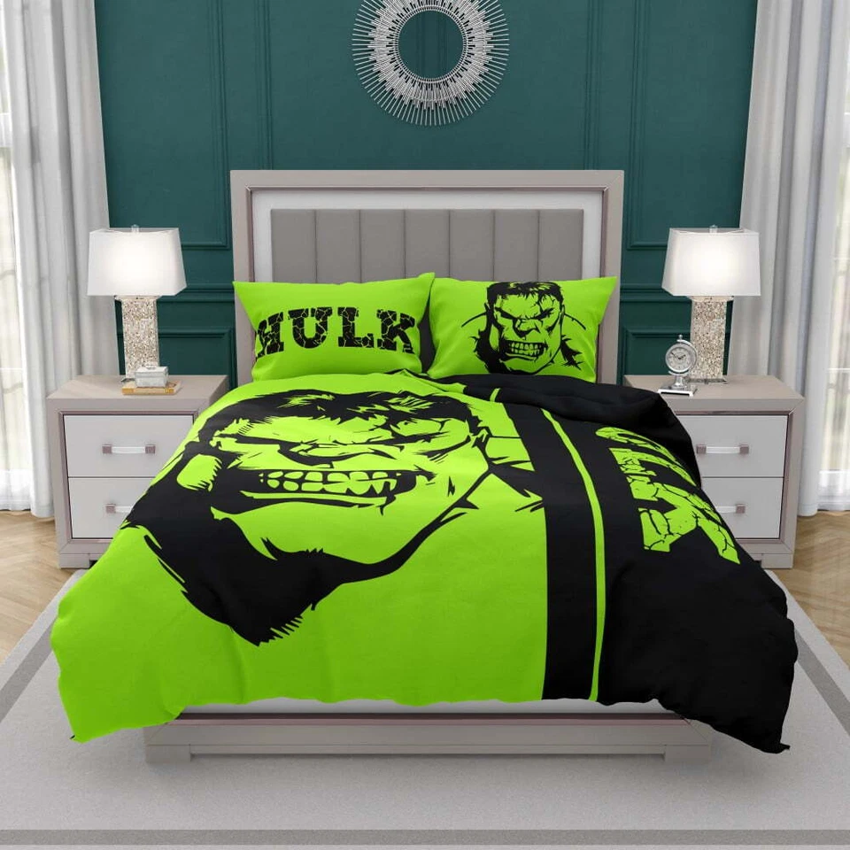 Incredible Hulk Bedding Set Queen Size For Teen Boys Bedroom Decor - Image 1 of 1
