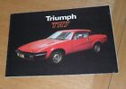 Triumph TR7 20 Page Sales Brochure 1978 Ref: 3256/B